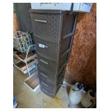 (2) Three Drawer Plastic Storage Units