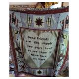 Woven Throw w/ Angels