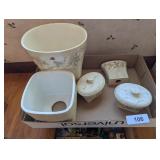(5) Pc. Stoneware Bathroom Set