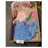 Pink & Blue Doilies