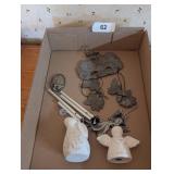 (2) Small Wind Chimes + Bunny & Angel Figurines