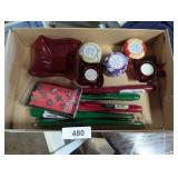 Assorted Candles & Candle Holders