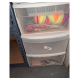 (3) Storage Drawers w/ Contents