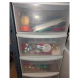 (3) Storage Drawers w/ Contents