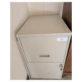 2 Drawer File Cabinet w/ Key