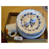 Cottage Core Goose (7) Plates, +
