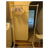 Hanging Clothes Rack w/ Some Hangers