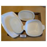 Corning Ware Casserole Dishes & Microwave Tray