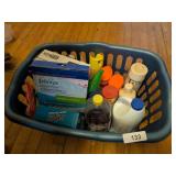 Laundry Basket w/ Assorted Laundry Supplies *
