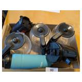 (3) Coffee Carafes & Travel Coffee Mugs