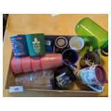 Assorted Coffee Mugs, Travel Cup & Other Cups