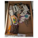 Buttons, Scissors, Small Sewing Kit & Other