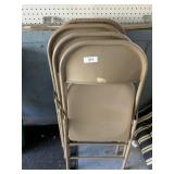 (4) Folding Metal Chairs