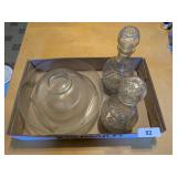 (2) Vintage Decanters, +