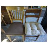 (2) Wooden Kitchen Chairs