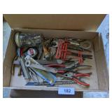 Assorted Pliers, Files, T Allen Wrenches, +