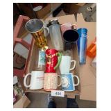Coffee Mugs, Plastic Pepsi Glasses, & Other