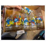 (6) Smurf Glasses