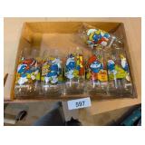 (6) Smurf Glasses