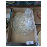 Set of (3) Clear Glass Bowls, +