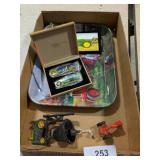 (2) Tractor Decorative Trays, Pocket Knives, +