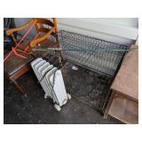 Dog Cage, Heater Untested, Horse Lunge Whip &