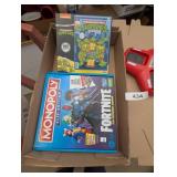 Uno, Monopoly Fortnite & Ninja Turtles Puzzle