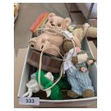 Easter Figurines, Ceramic Lighted Bear, +