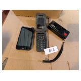 (2) Cell Phones, Camera