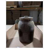 Stoneware Jar w/ Lid