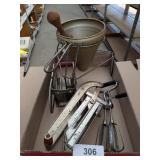 Vintage Tomato Strainer w/ Pestle, +