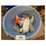 Plastic Bucket w/ Partial Cleaners