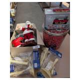 Candolier Lights, Battery Op Santa Figurine, +
