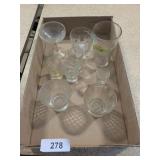Glass Barware: (1) French Lick Glass