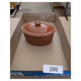 Vintage Weller Glazed Lidded Casserole