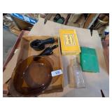 Measuring Cups, Brown Glass Bowl, Other