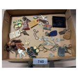 Assorted Keys, Key Chains &