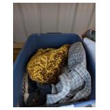 (3) Hampers, Assortment of Blankets