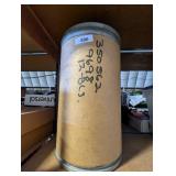 Cardboard Fiber Drum w/ Metal Lid &
