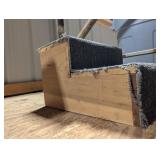 Two Step Wooden Steps w/ Carpet