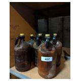 Vintage Brown Glass Bottles