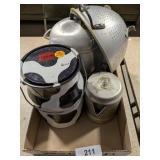 Aluminum Coffee Pot, Strainer & Other