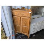 Vintage Corner Cabinet - Missing All Knobs,