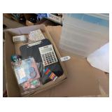 Stacking Totes, Calculator, Clipboard & Other