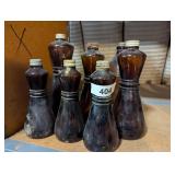 Vintage Brown Glass Bottles