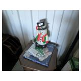 Plastic Snowman & Other Christmas Decor