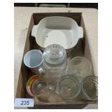 Vintage Glass Divided Plate, +