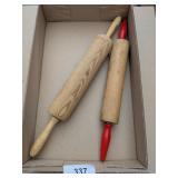 (2) Wooden Rolling Pins