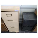 (2) Metal Filing Cabinets -*