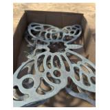 (2) Metal Butterfly Decor